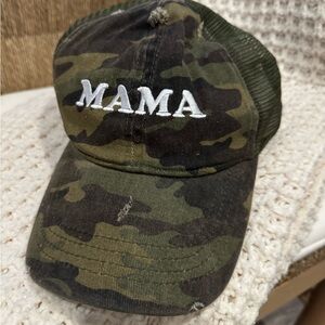 Camo 'MAMA' Cap
